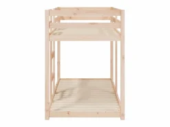 Clicnbuy Litera de madera maciza de pino 75x190 cm