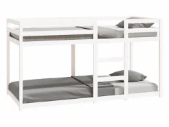 New Litera de madera maciza de pino 90x200 cm Cama Litera