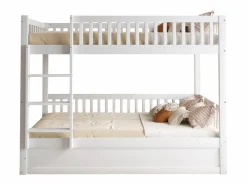 ModernLuxe Litera infantil 90×200 cm - Madera maciza - Cama con almacenamiento inferior - (colchón no incluido)