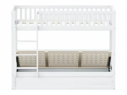 ModernLuxe Litera infantil 90×200 cm - Madera maciza - Cama con almacenamiento inferior - (colchón no incluido)