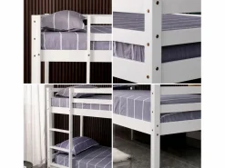 Sale Litera infantil 190x90 cm blanca AMBRE Cama Montessori
