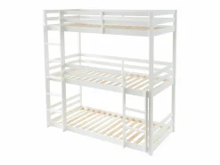 Online Litera triple 3 x 90 x 200 cm madera de pino - VAGAR Cama Litera|Cama Infantil