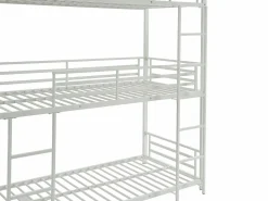 Discount Vente-unique Litera triple 3 x 90 x 190 cm metal + colchón - ELOUAN III Blanco