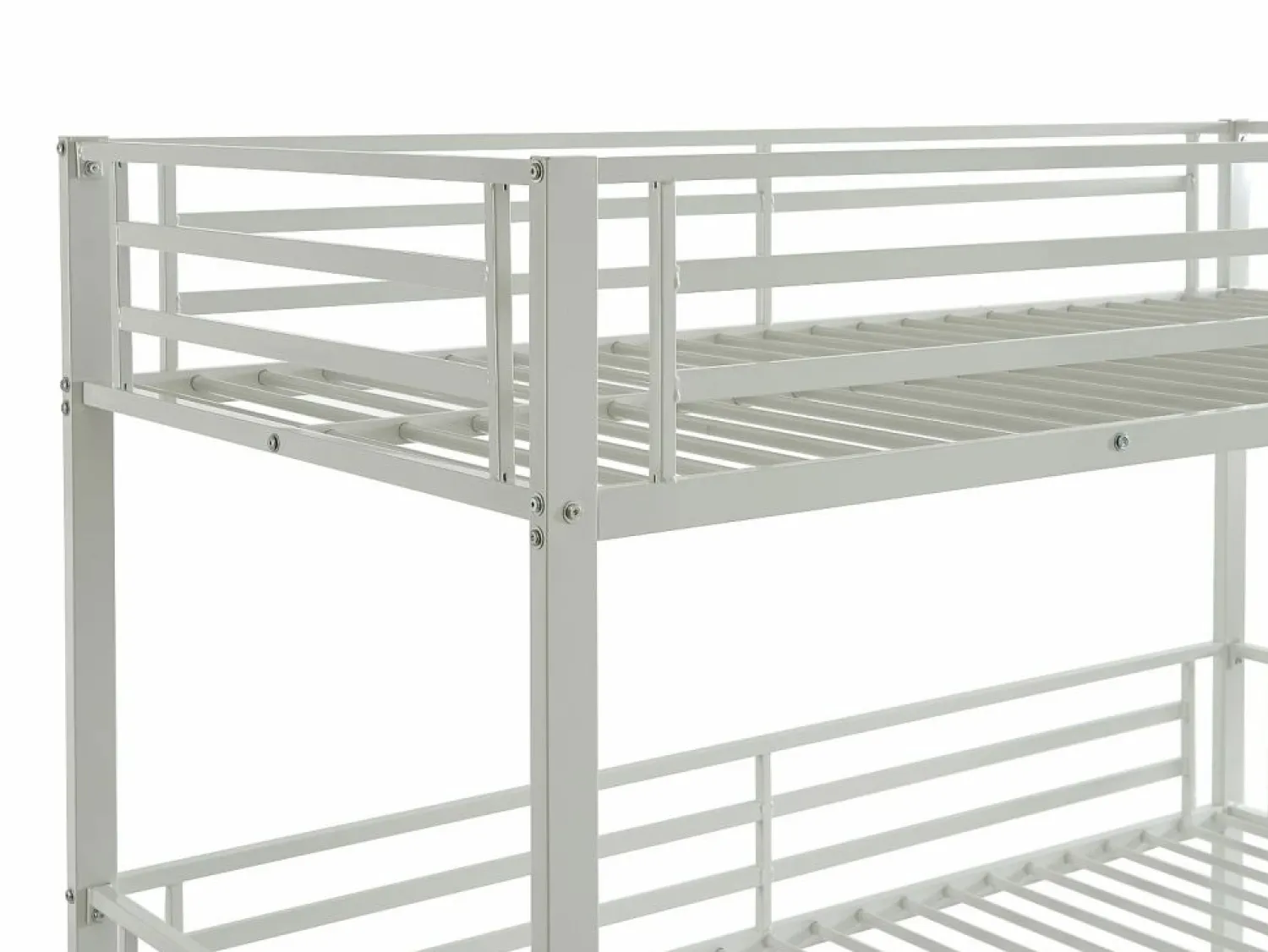 Discount Vente-unique Litera triple 3 x 90 x 190 cm metal + colchón - ELOUAN III Blanco