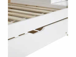 Best Litera 90x200cm + cama nido 90x190cm - cama nido infantil con escalera de almacenaje - madera maciza - Cama Litera