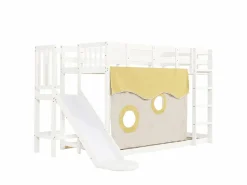 Discount Litera 90x200cm cama infantil estilo moderno protección anticaídas madera para habitación infantil (Sin colchón) Cama Litera