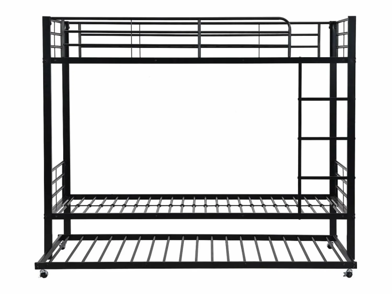Sale Merax Literas 2 x 90 x 200 cm + cama nido 90 x 190 cm - metal - Negro