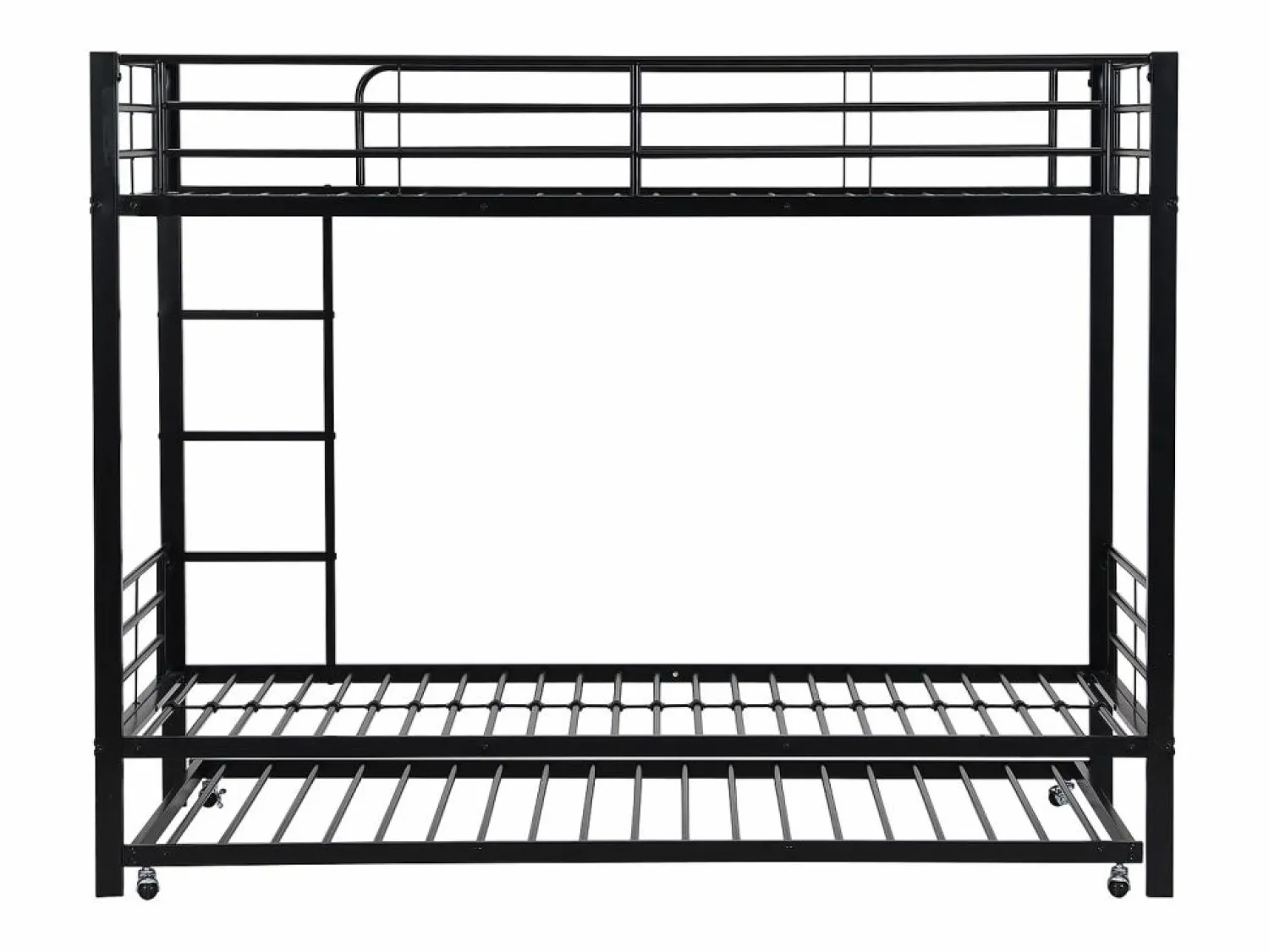 Sale Merax Literas 2 x 90 x 200 cm + cama nido 90 x 190 cm - metal - Negro