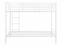Outlet Vente-unique Literas 2 x 120 x 190 cm blancas - DUOTIS II Blanco