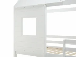 Clearance Literas cabaña 2 x 90 x 190 cm en Pino y MDF + colchón - LIDOVARA Cama Montessori