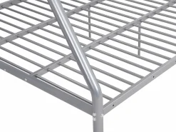 Hot Literas de acero plata de 90x190 y 140x190 cm con colchón ELEVATIO IV Cama Litera