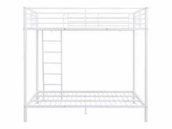 Online Vente-unique Literas de metal GEMINI (2 x 140 x 190 cm) Blanco