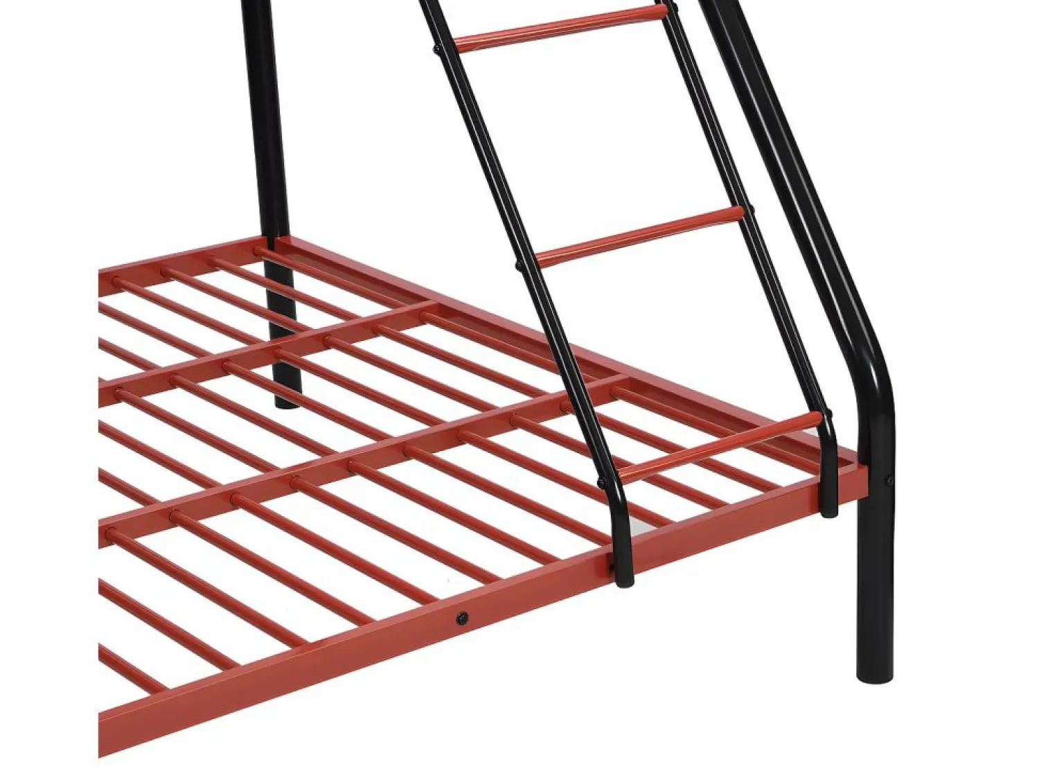 Clearance Vente-unique Literas de 90x190 y 140x190 cm en acero negro y rojo con colchón ELEVATIO IV Negro / Rojo