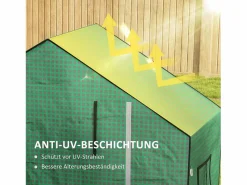 Online Lámina de recambio para invernadero, protección UV, puertas y ventanas enrollables, plástico, (140x73x190 cm) Invernadero De Jardín