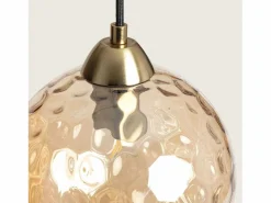 Clearance Ledkia Lámpara Colgante Cristal Cornelio Ámbar Multicolor