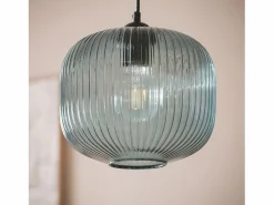 New Ledkia Lámpara Colgante Cristal Modra Azul Multicolor