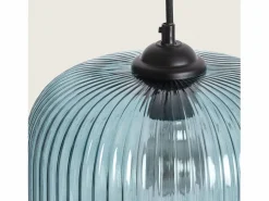 New Ledkia Lámpara Colgante Cristal Modra Azul Multicolor