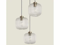 Best Ledkia Lámpara Colgante Cristal Tri Wilde Transparente Multicolor