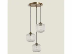 Best Ledkia Lámpara Colgante Cristal Tri Wilde Transparente Multicolor