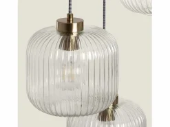 Best Ledkia Lámpara Colgante Cristal Tri Wilde Transparente Multicolor