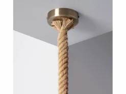 Ledkia Lámpara Colgante de Cuerda Perseo Marrón