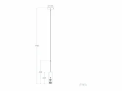 Ledkia Lámpara Colgante Metal Lumen Negro