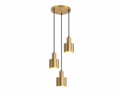 Sale Lámpara colgante para mesa de comedor, lámpara colgante vintage, 3 llamas, redonda, diseño moderno, E27 Lámpara Suspendida
