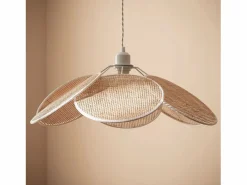 Hot Ledkia Lámpara Colgante Ratán Nirvana Trenzado Natural Multicolor