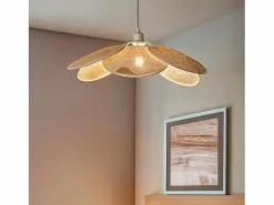 Hot Ledkia Lámpara Colgante Ratán Nirvana Trenzado Natural Multicolor