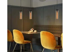 Online Lámpara colgante retro para mesa de comedor de vidrio mate, 1 llama, E27 Lámpara Suspendida