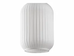 OZAIA Lámpara de araña metálica - Dorada y blanca - 3 pantallas L. 87 x Alt.130 cm - OSKA