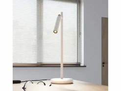 Discount Sollux Lighting Lámpara de escritorio Brill moderno de acero - 1 fuentes luminosas 4000K - L.14 x A.43 cm - Blanco