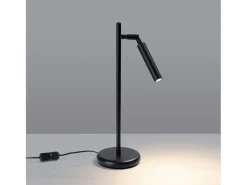 Outlet Sollux Lighting Lámpara de escritorio Brill moderno de acero - 1 fuentes luminosas 4000K - L.14 x A.43 cm - Negro