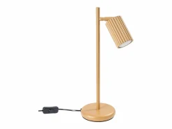 Clearance Sollux Lighting Lámpara de escritorio Gloow minimalista de aluminio - 1 fuentes luminosas 4000K - L.14,5 x A.43 cm - Dorado