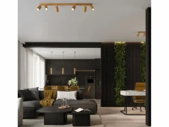 Clearance Sollux Lighting Lámpara de escritorio Gloow minimalista de aluminio - 1 fuentes luminosas 4000K - L.14,5 x A.43 cm - Dorado