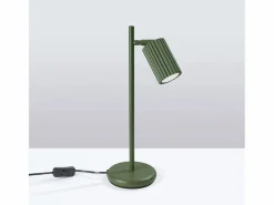 Discount Sollux Lighting Lámpara de escritorio Gloow minimalista de aluminio - 1 fuentes luminosas 3000K - L.14,5 x A.43 cm - oliva Verde