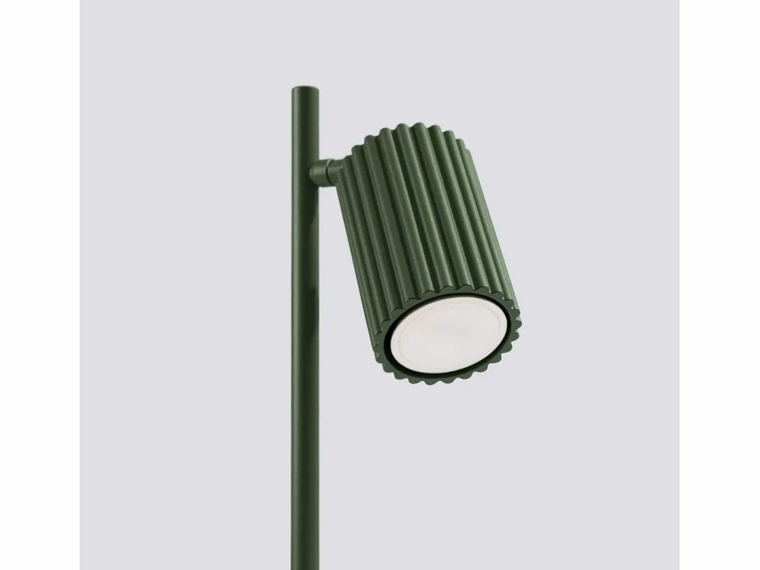 New Sollux Lighting Lámpara de escritorio Gloow minimalista de aluminio - 1 fuentes luminosas 4000K - L.14,5 x A.43 cm - oliva Verde