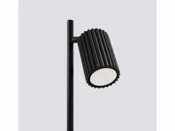 New Sollux Lighting Lámpara de escritorio Gloow minimalista de aluminio - 1 fuentes luminosas 3000K - L.14,5 x A.43 cm - Negro