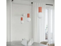 Sollux Lighting Lámpara De Escritorio Halo Moderno De Aluminio/Vidrio - 1 Fuentes Luminosas - L.12 X A.19 Cm - Durazno