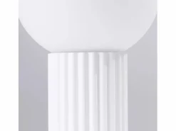 Clearance Sollux Lighting Lámpara De Escritorio Halo Moderno De Aluminio/Vidrio - 1 Fuentes Luminosas - L.12 X A.19 Cm - Blanco