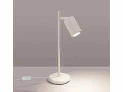 Discount Sollux Lighting Lámpara De Escritorio Karbon Minimalista De Aluminio - 1 Fuentes Luminosas - L.14,5 X A.43 Cm - Beige