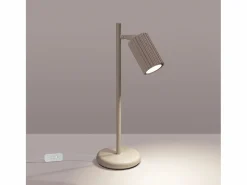 Clearance Lámpara De Escritorio Karbon Minimalista De Aluminio - 1 Fuentes Luminosas - L.14,5 X A.43 Cm - Pardo Lámpara De Escritorio