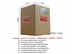 Discount TOSEL Lámpara de Escritorio ,madera,Gris ,A45xD16xP16 cm Topo / Color natural claro / Blanco