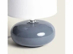 New Ledkia Lámpara de Mesa Cerámica Ava Marino Azul