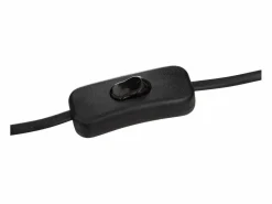 Outlet Atmosphera Lámpara de mesa cilíndrica estilo bohemio 16 x 16 x 24 cm Negro