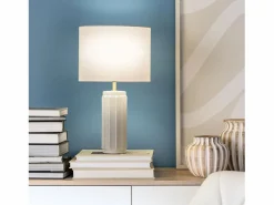 Clearance Ledkia Lámpara de Mesa de Cerámica Corbusier Blanco