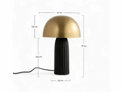 Sale Rendez-Vous Déco Lámpara de mesa de metal negro y dorado - Joy Negro / Dorado