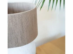 New Lámpara de mesa de yute y papel - Nina Lámpara De Mesa