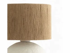 New Lámpara de mesa de yute y papel - Nina Lámpara De Mesa