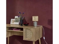 Sale Sweeek Lámpara de mesa interior cerámica pantalla de efecto de mimbre Verde